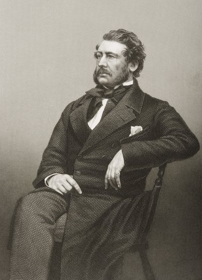 Captain William Harrison (1812-60), graviert von D.J. Pound nach einem Foto, aus 